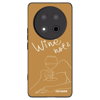 Picasee Honor Magic7 Lite 5G Hülle - Schwarzes Silikon - Wine not
