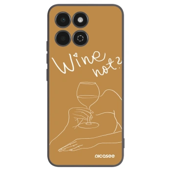 Picasee Honor 200 Smart 5G Hülle - Schwarzes Silikon - Wine not