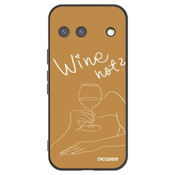 Picasee Google Pixel 9 Hülle - Schwarzes Silikon - Wine not