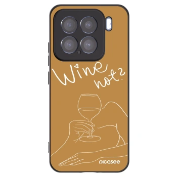 Picasee Xiaomi 15 Hülle - Schwarzes Silikon - Wine not