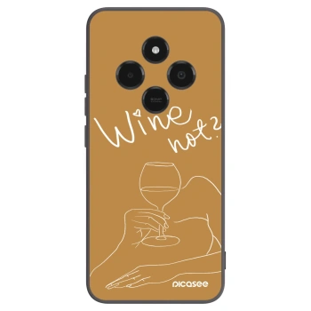 Picasee Xiaomi Poco C75 Hülle - Schwarzes Silikon - Wine not