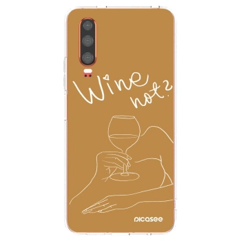 Picasee Huawei P30 Hülle - Transparentes Silikon - Wine not
