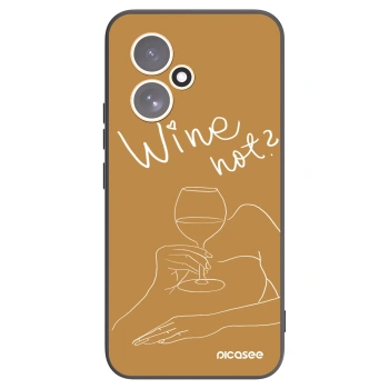 Picasee Honor 400 5G Hülle - Schwarzes Silikon - Wine not