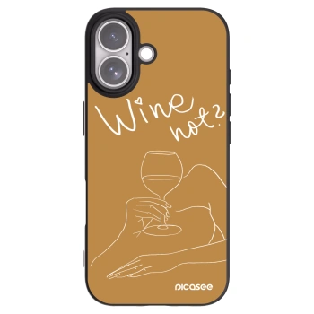 Picasee Apple iPhone 17 Hülle - Schwarzes Silikon - Wine not