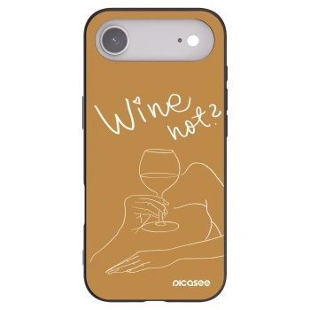 Picasee Apple iPhone Air Hülle - Schwarzes Silikon - Wine not