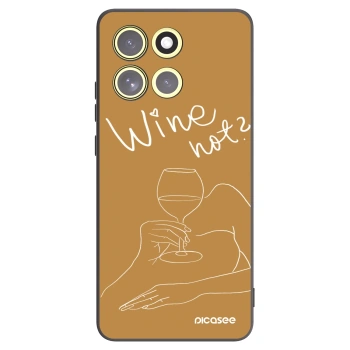 Picasee Motorola Moto G86 5G Hülle - Schwarzes Silikon - Wine not