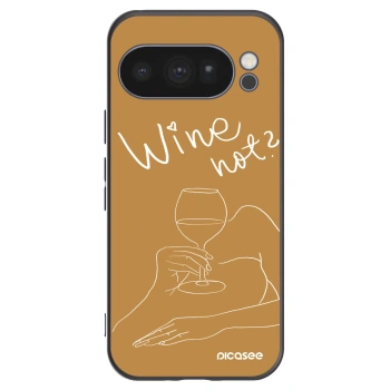 Picasee Google Pixel 10 Pro Hülle - Schwarzes Silikon - Wine not