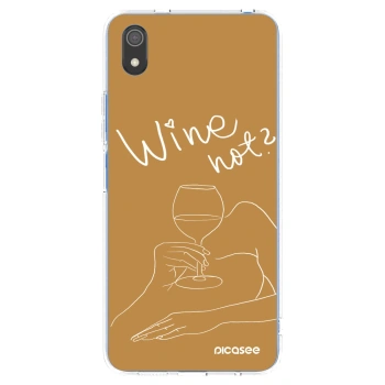 Picasee Xiaomi Redmi 7A Hülle - Transparentes Silikon - Wine not
