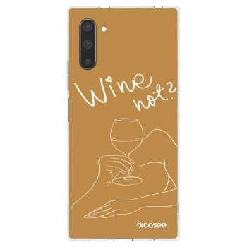 Picasee Samsung Galaxy Note 10 N970F Hülle - Transparentes Silikon - Wine not