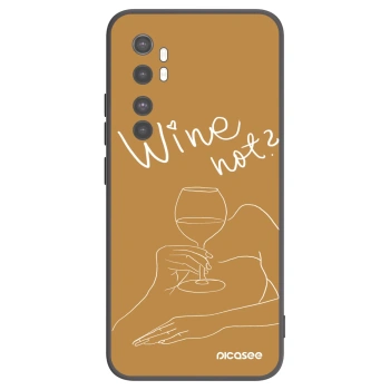 Picasee Xiaomi Mi Note 10 Lite Hülle - Schwarzes Silikon - Wine not