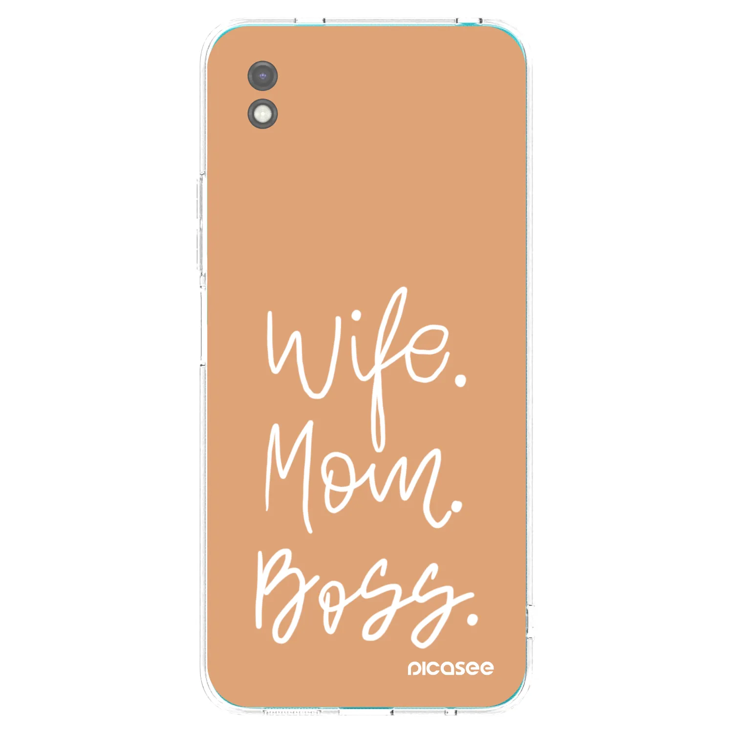 Picasee Xiaomi Redmi 9A Hülle - Schwarzes Silikon - Boss Mama