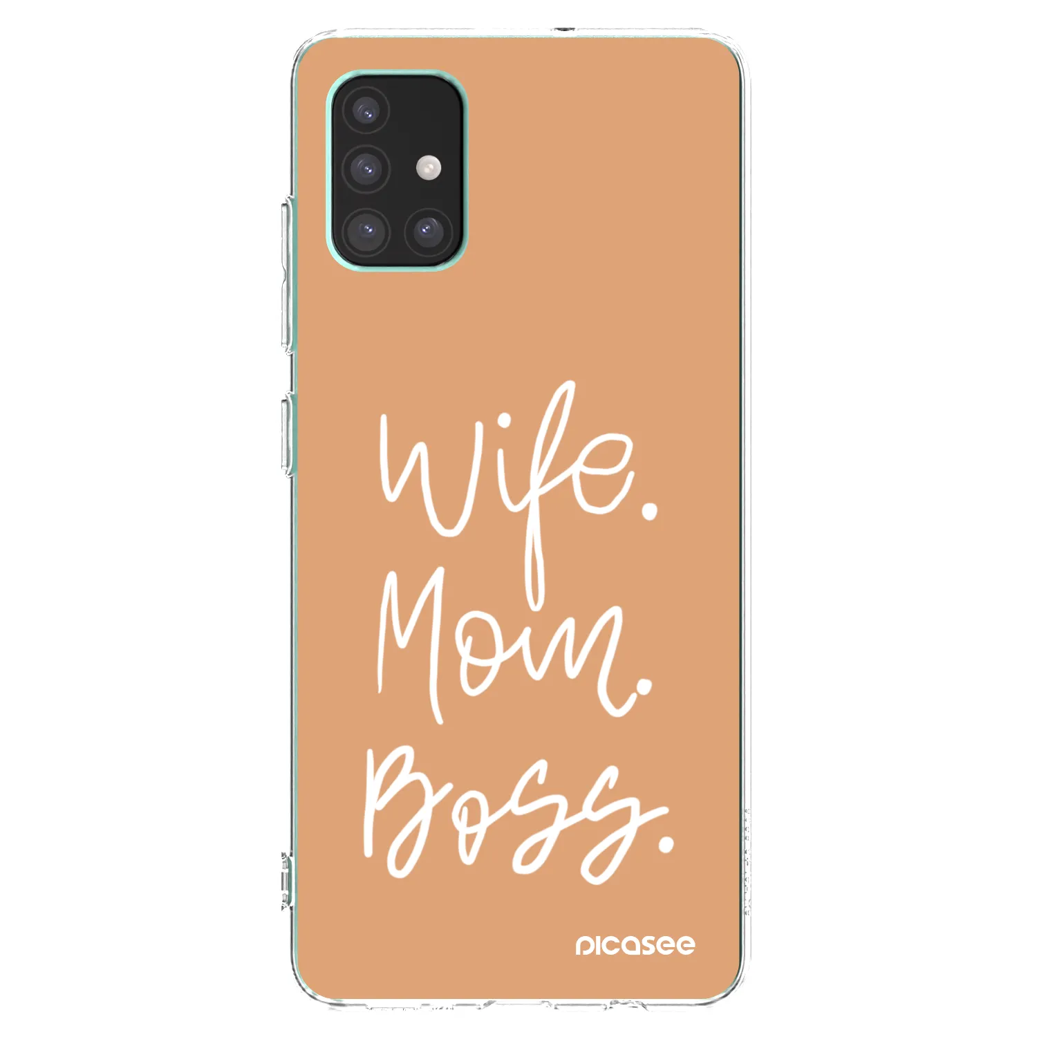 Picasee Samsung Galaxy M51 M515F Hülle - Transparentes Silikon - Boss Mama