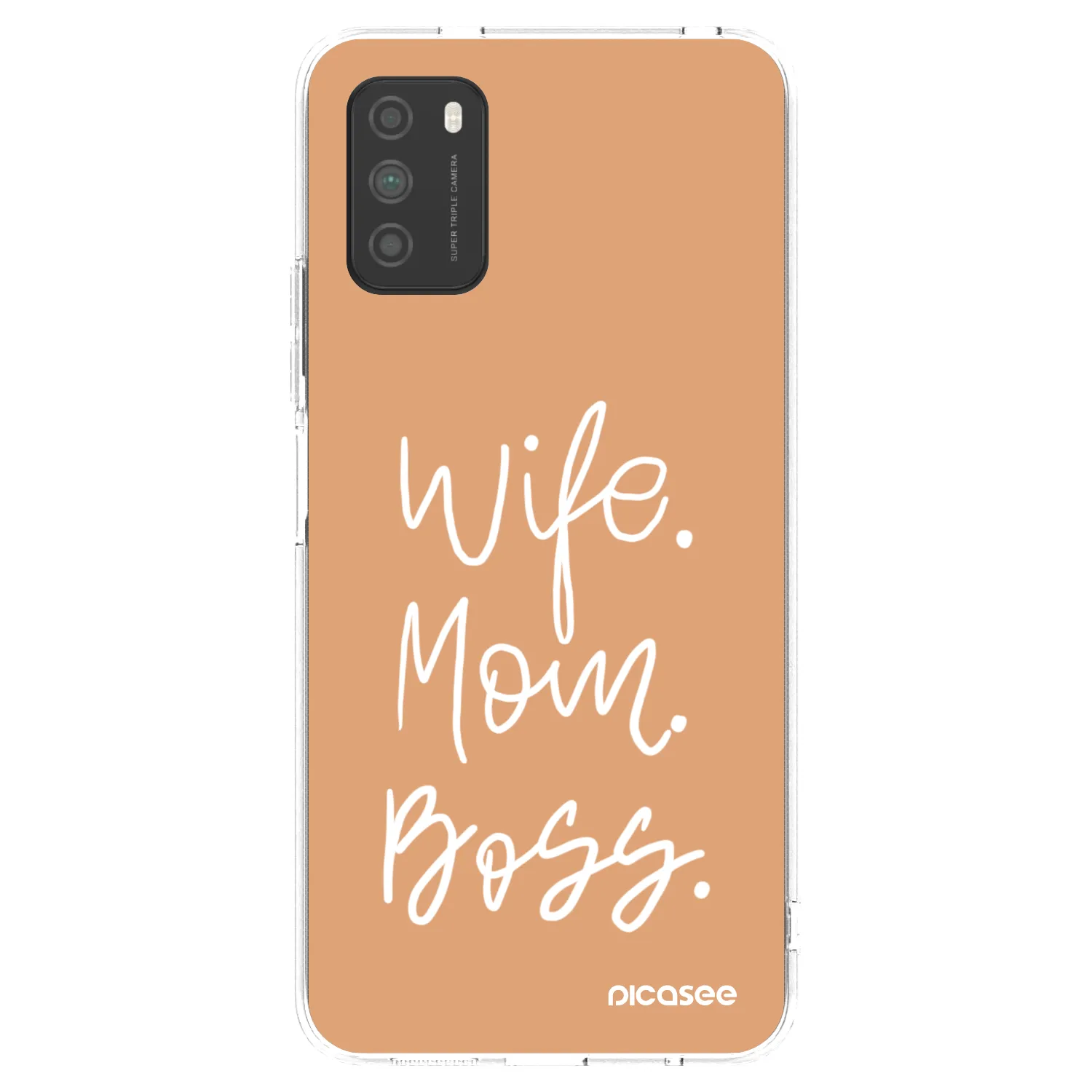Picasee Xiaomi Poco M3 Hülle - Transparentes Silikon - Boss Mama