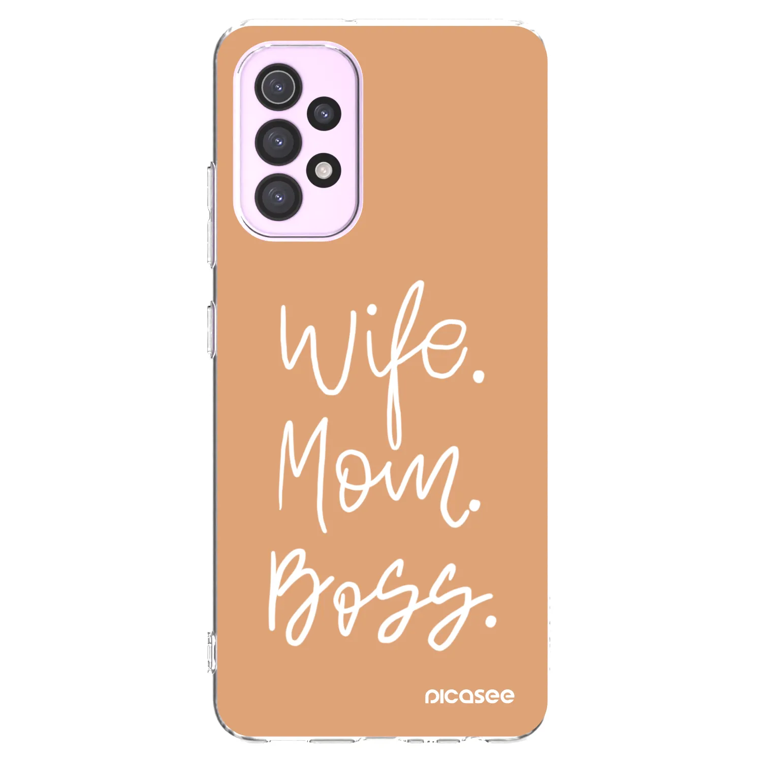 Picasee Samsung Galaxy A32 5G A326B Hülle - Transparentes Silikon - Boss Mama