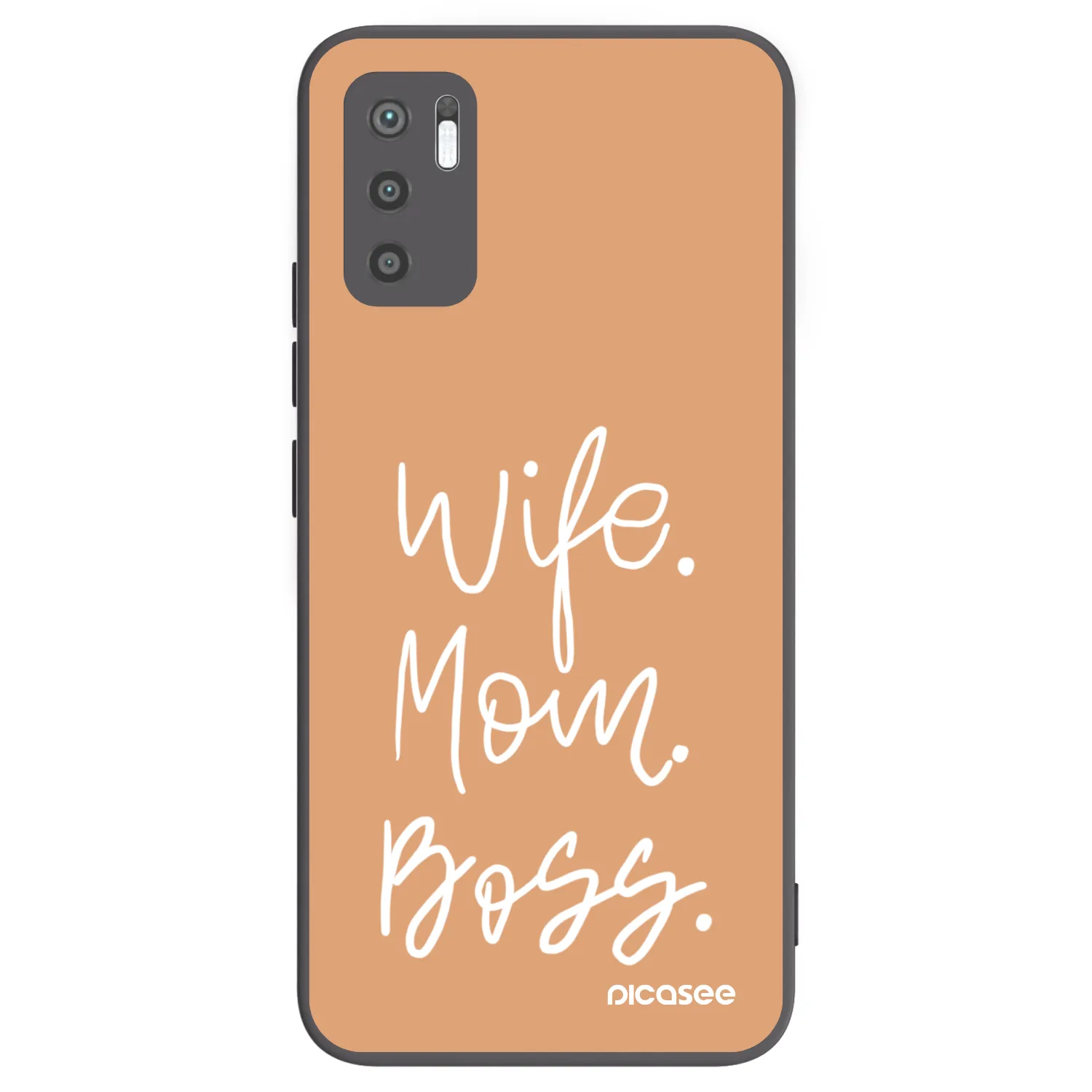 Picasee Xiaomi Redmi Note 10 5G Hülle - Schwarzes Silikon - Boss Mama