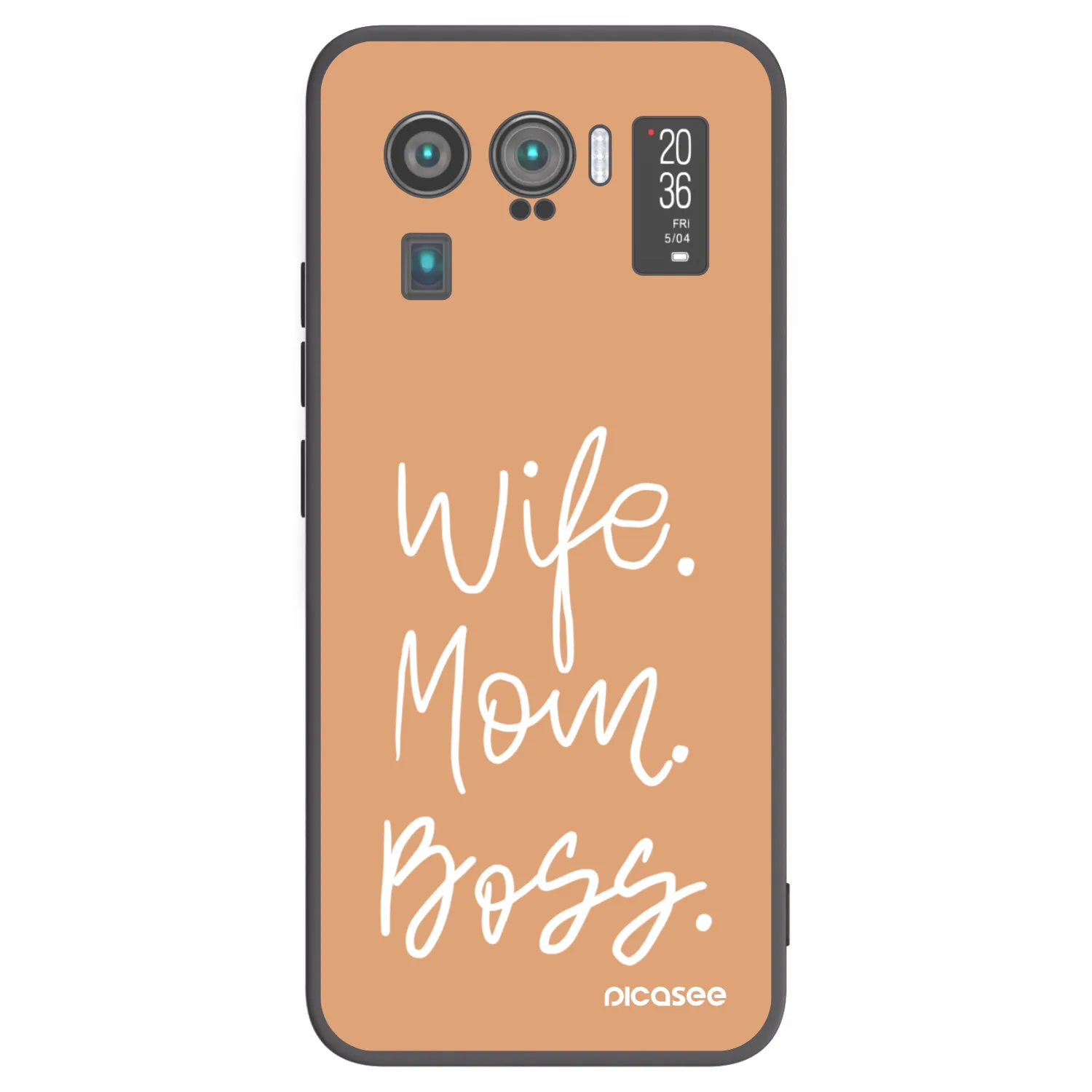 Picasee Xiaomi Mi 11 Ultra Hülle - Schwarzes Silikon - Boss Mama