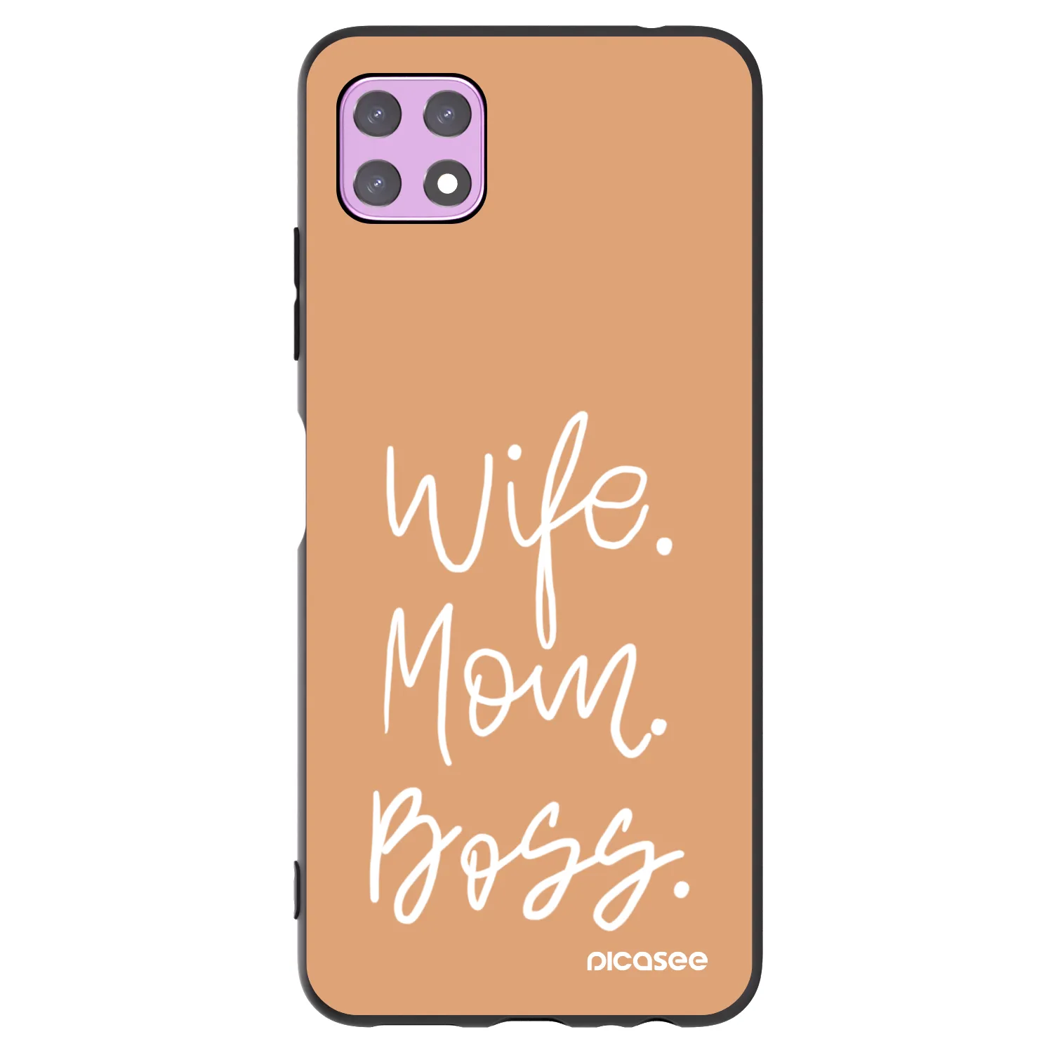 Picasee Samsung Galaxy A22 A226B 5G Hülle - Schwarzes Silikon - Boss Mama