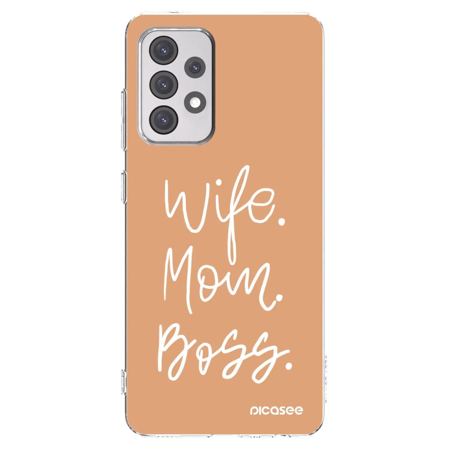Picasee Samsung Galaxy A52s 5G A528B Hülle - Transparentes Silikon - Boss Mama