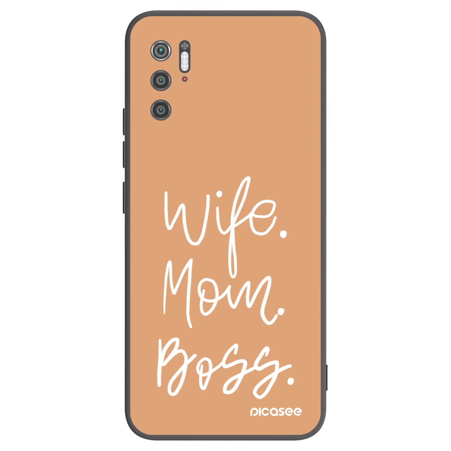 Picasee Xiaomi Poco M3 Pro 5G Hülle - Schwarzes Silikon - Boss Mama
