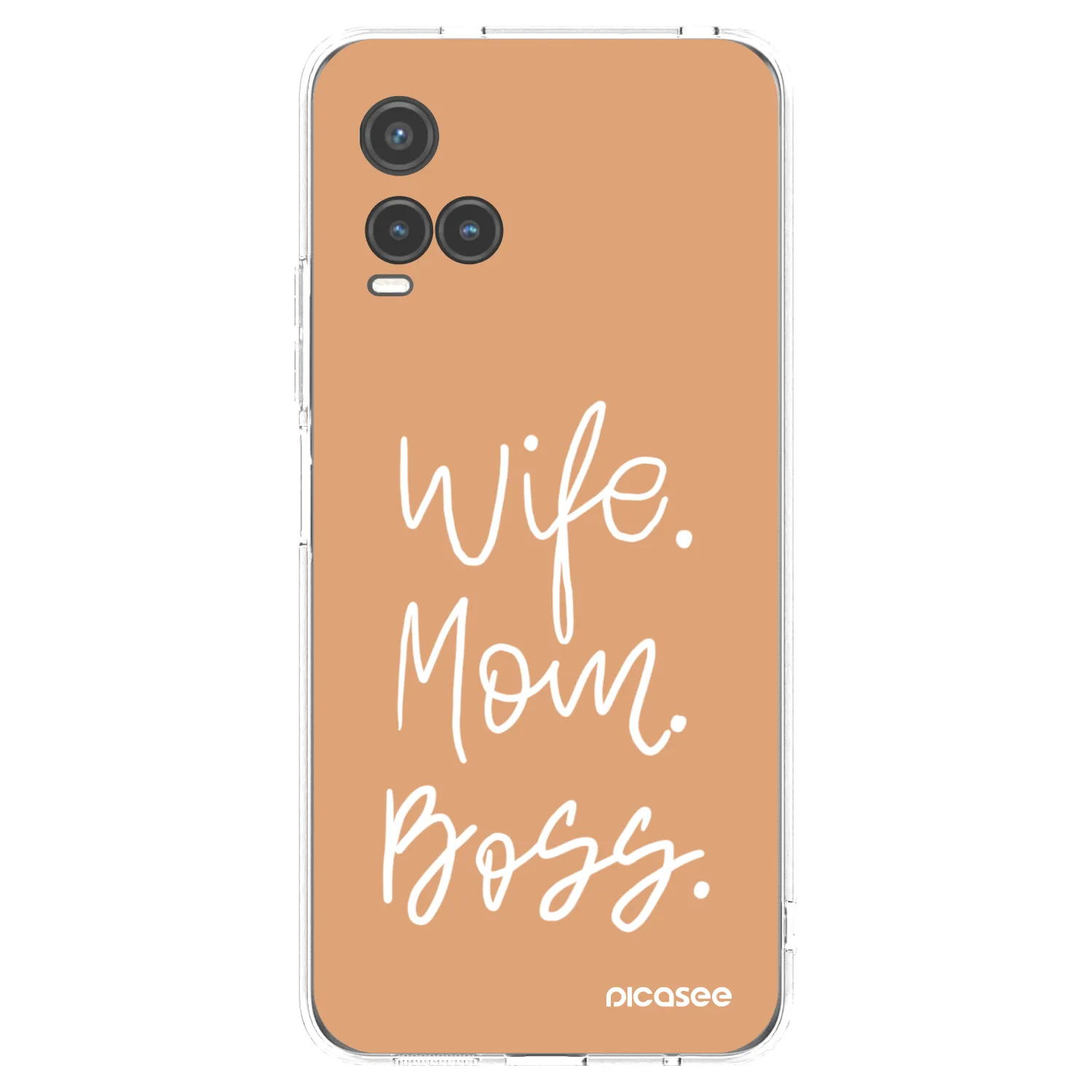 Picasee Vivo Y33s Hülle - Transparentes Silikon - Boss Mama