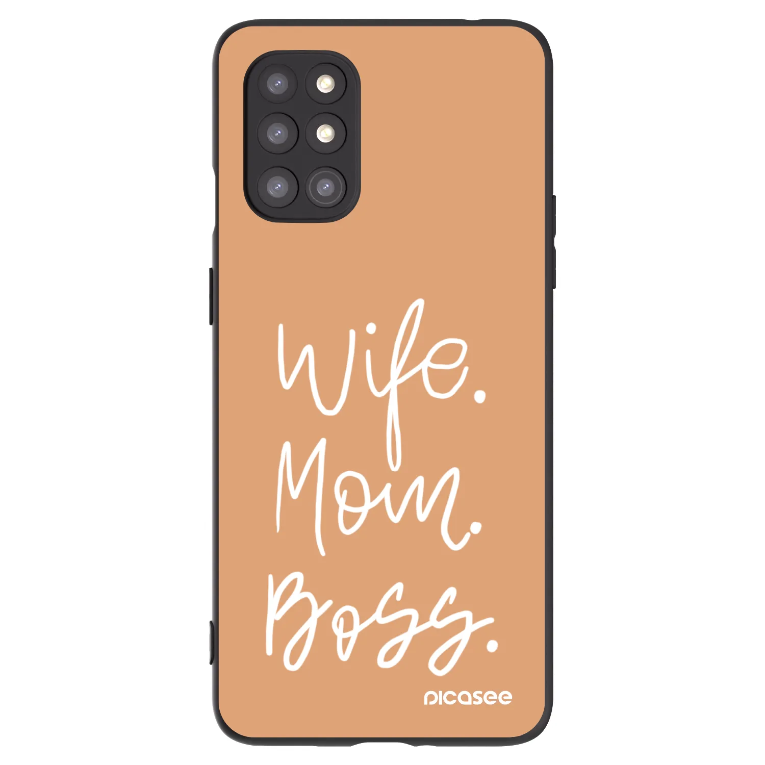 Picasee OnePlus 8T Hülle - Schwarzes Silikon - Boss Mama