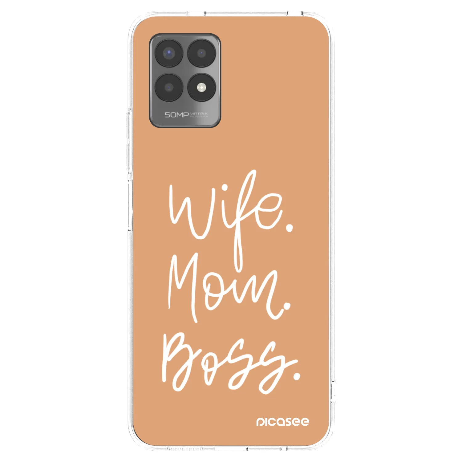 Picasee Realme 8i Hülle - Transparentes Silikon - Boss Mama