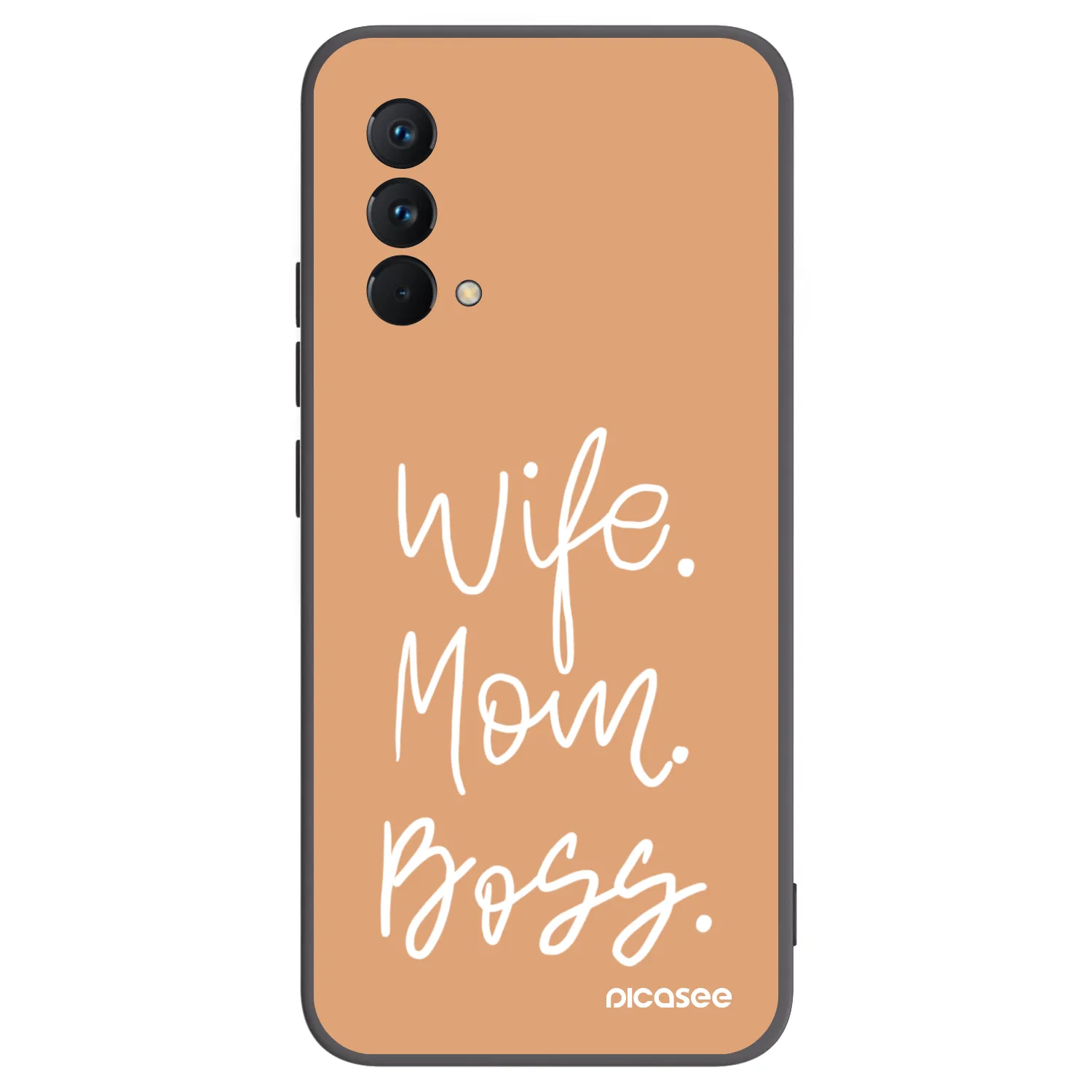Picasee Realme GT Master Edition 5G Hülle - Schwarzes Silikon - Boss Mama