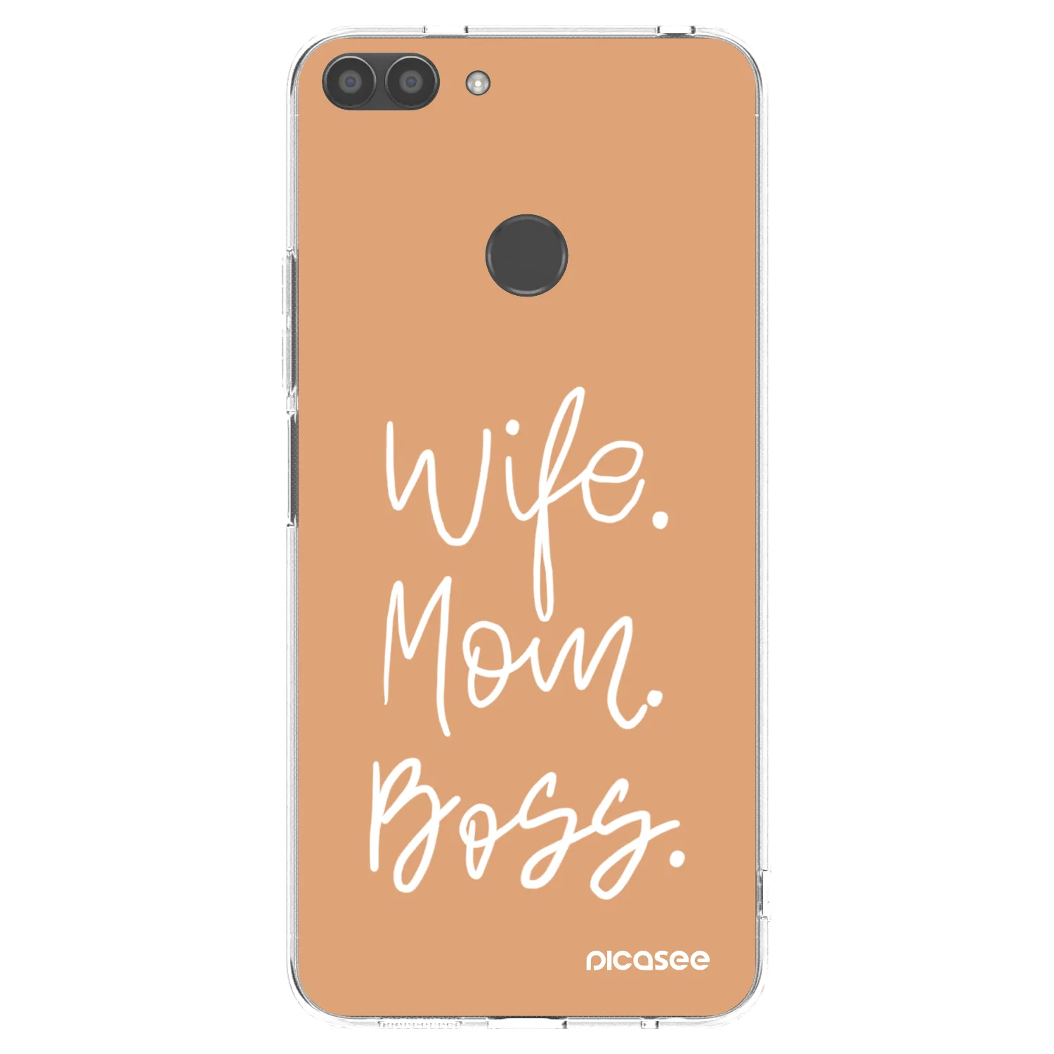 Picasee Huawei P Smart Hülle - Transparentes Silikon - Boss Mama