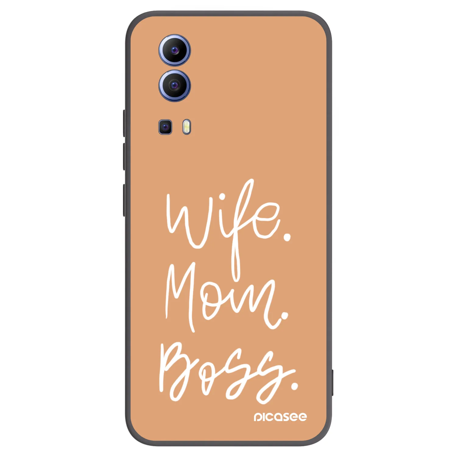 Picasee Vivo Y52 5G Hülle - Schwarzes Silikon - Boss Mama