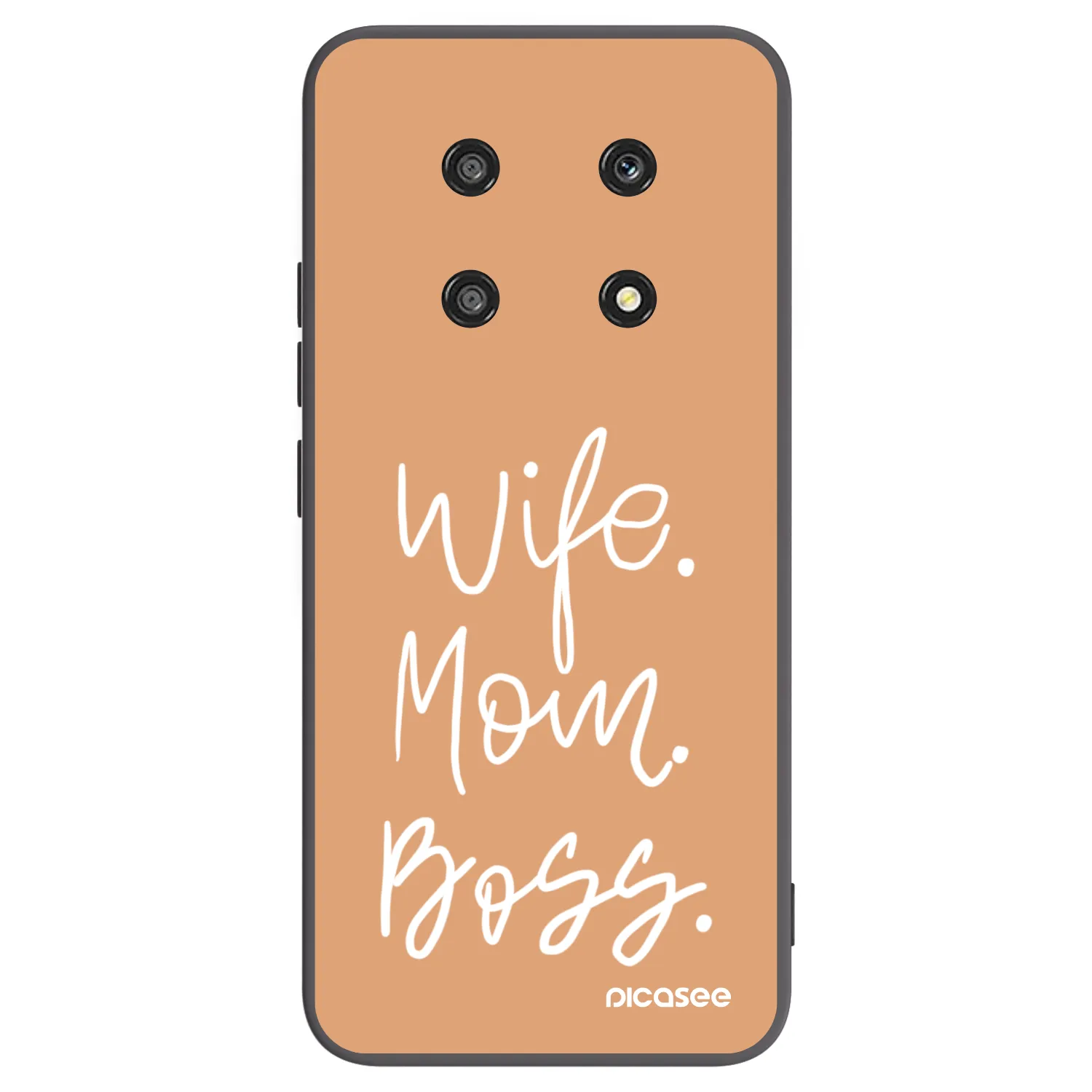 Picasee Honor Magic4 Lite 5G Hülle - Schwarzes Silikon - Boss Mama