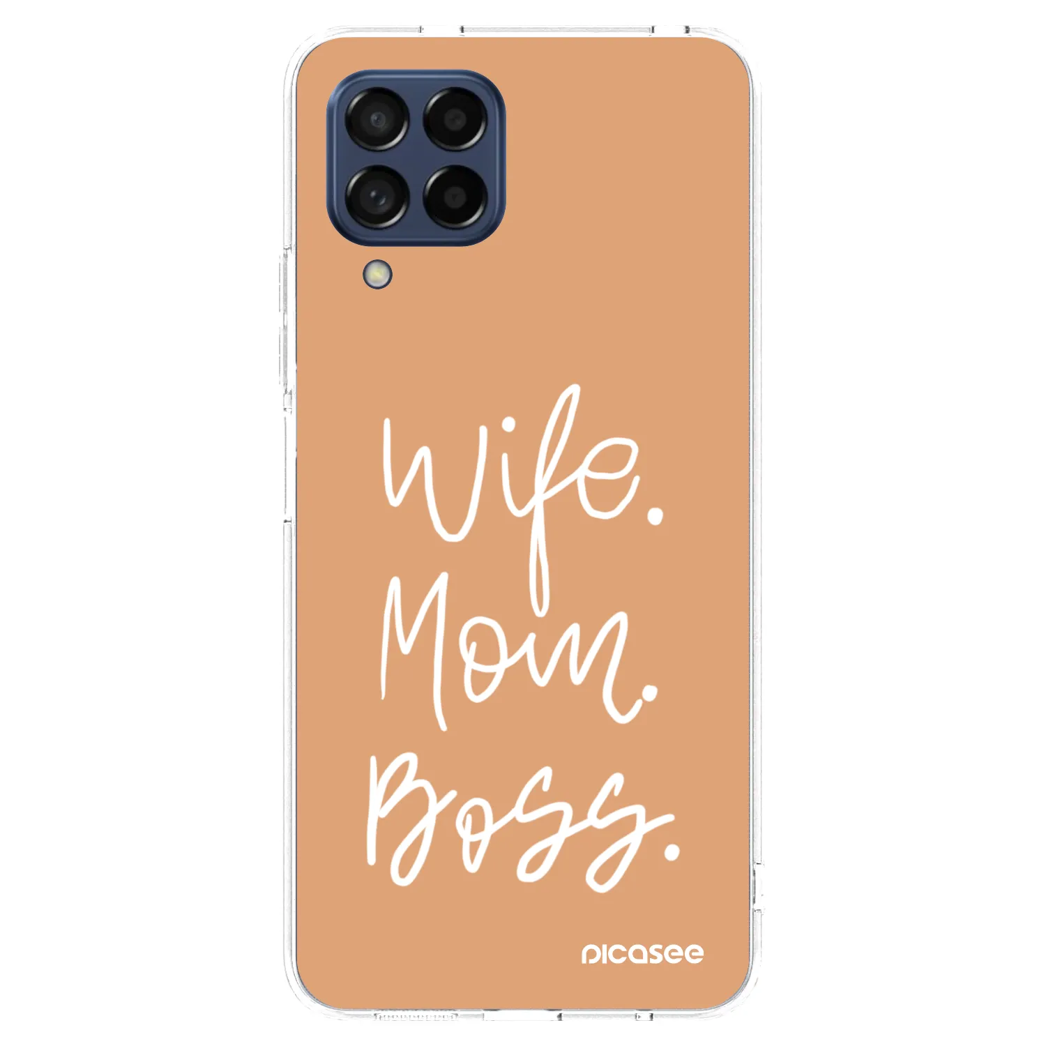 Picasee Samsung Galaxy M53 5G Hülle - Transparentes Silikon - Boss Mama