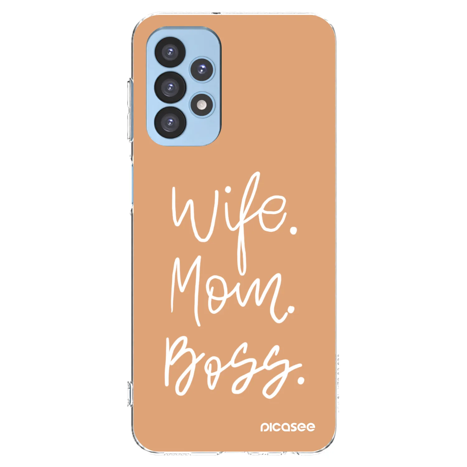 Picasee Samsung Galaxy A23 A235F 4G Hülle - Transparentes Silikon - Boss Mama
