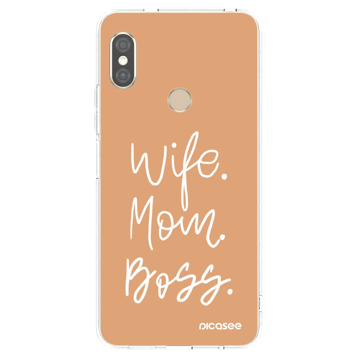 Picasee Xiaomi Redmi Note 5 Global Hülle - Transparentes Silikon - Boss Mama