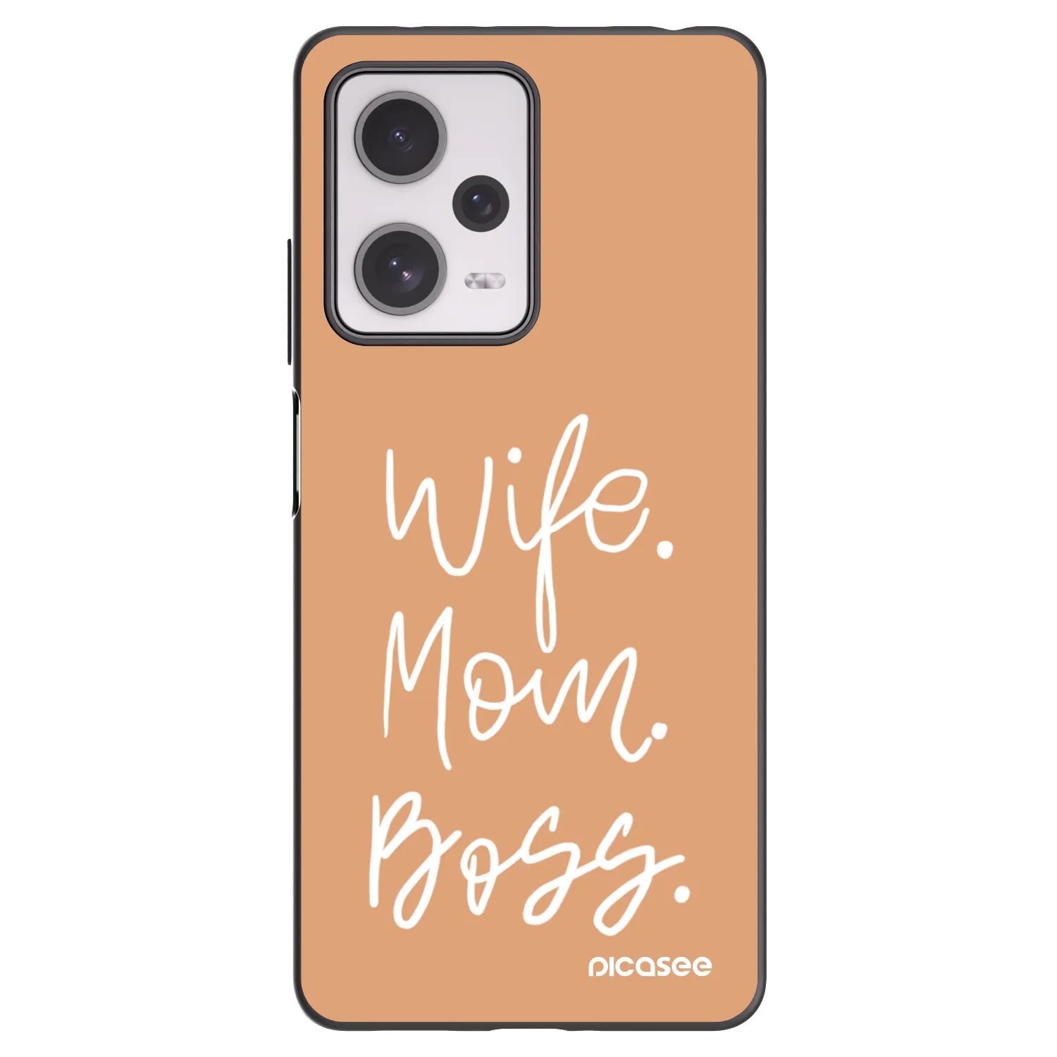 Picasee Xiaomi Redmi Note 12 Pro+ 5G Hülle - Schwarzes Silikon - Boss Mama
