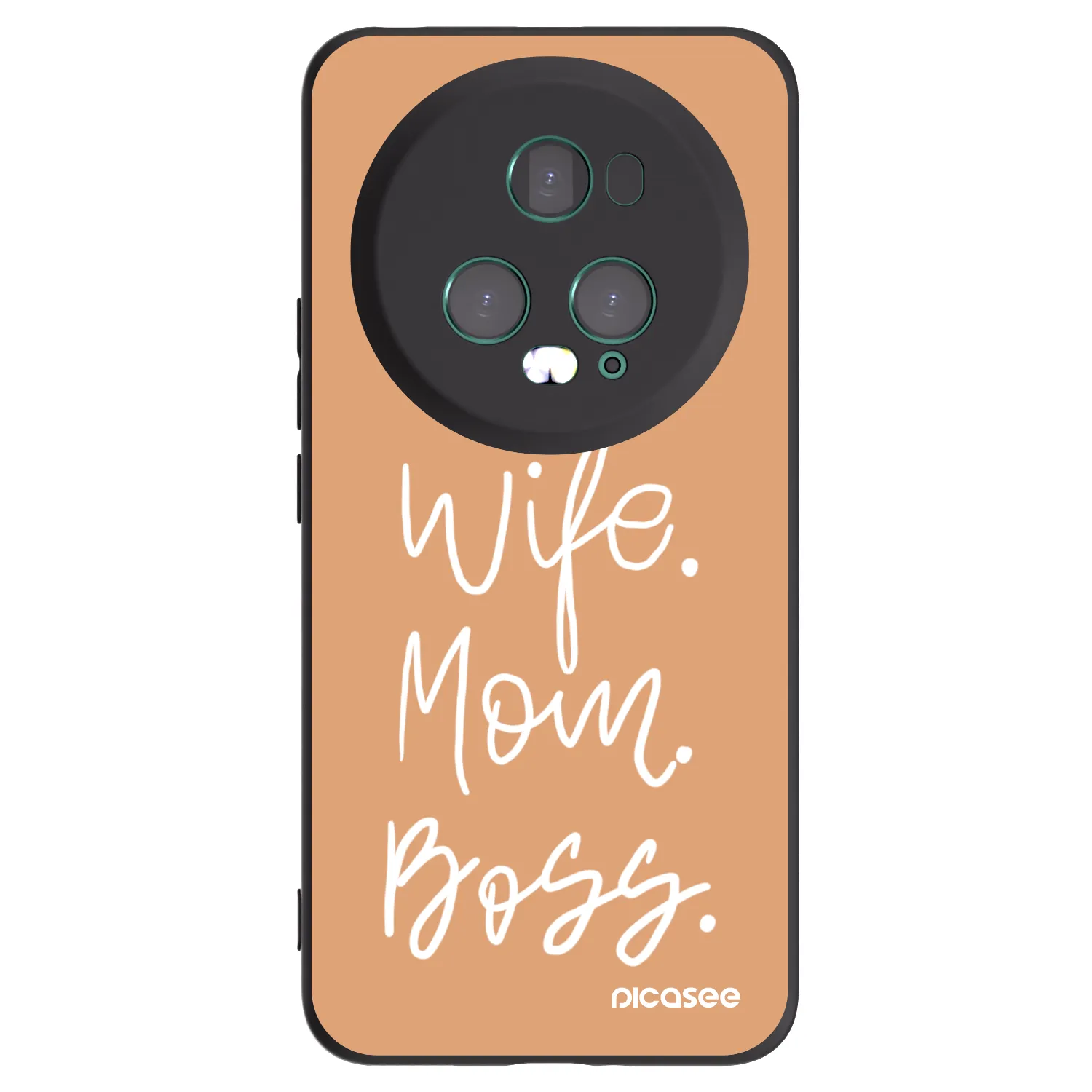 Picasee Honor Magic5 Pro Hülle - Schwarzes Silikon - Boss Mama