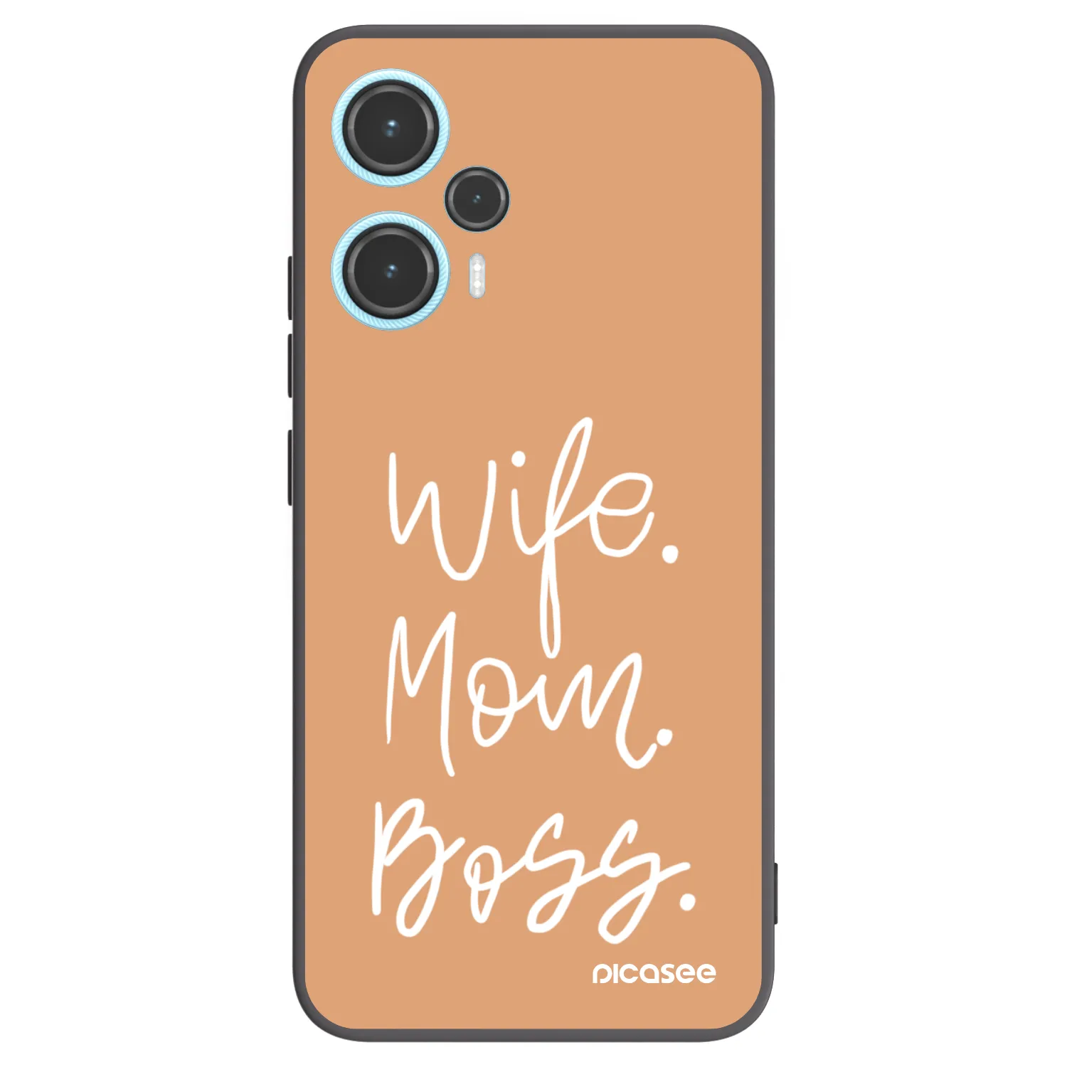 Picasee Xiaomi Poco F5 Hülle - Schwarzes Silikon - Boss Mama