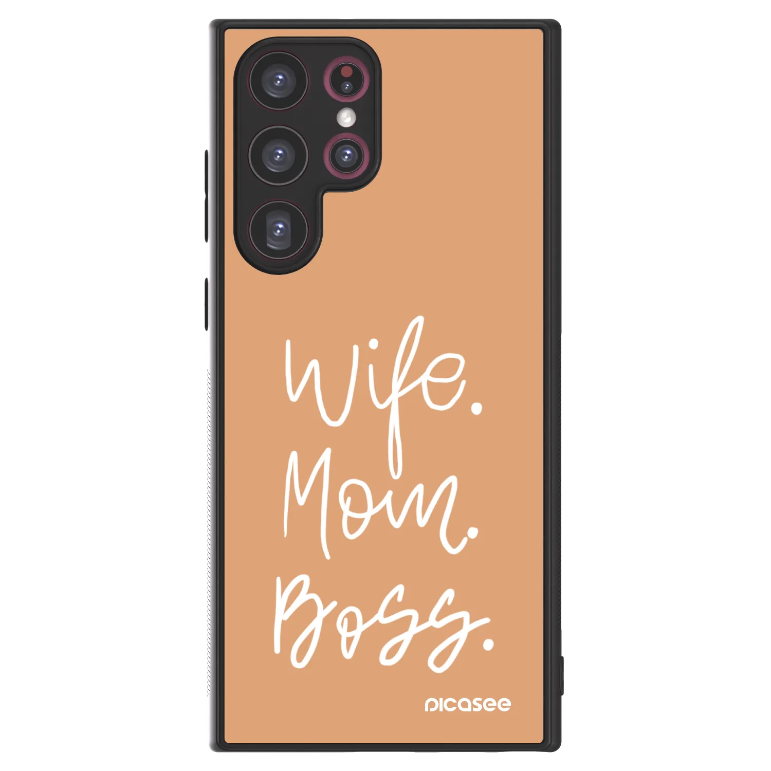 Picasee ULTIMATE CASE PowerShare für Samsung Galaxy S22 Ultra 5G - Boss Mama