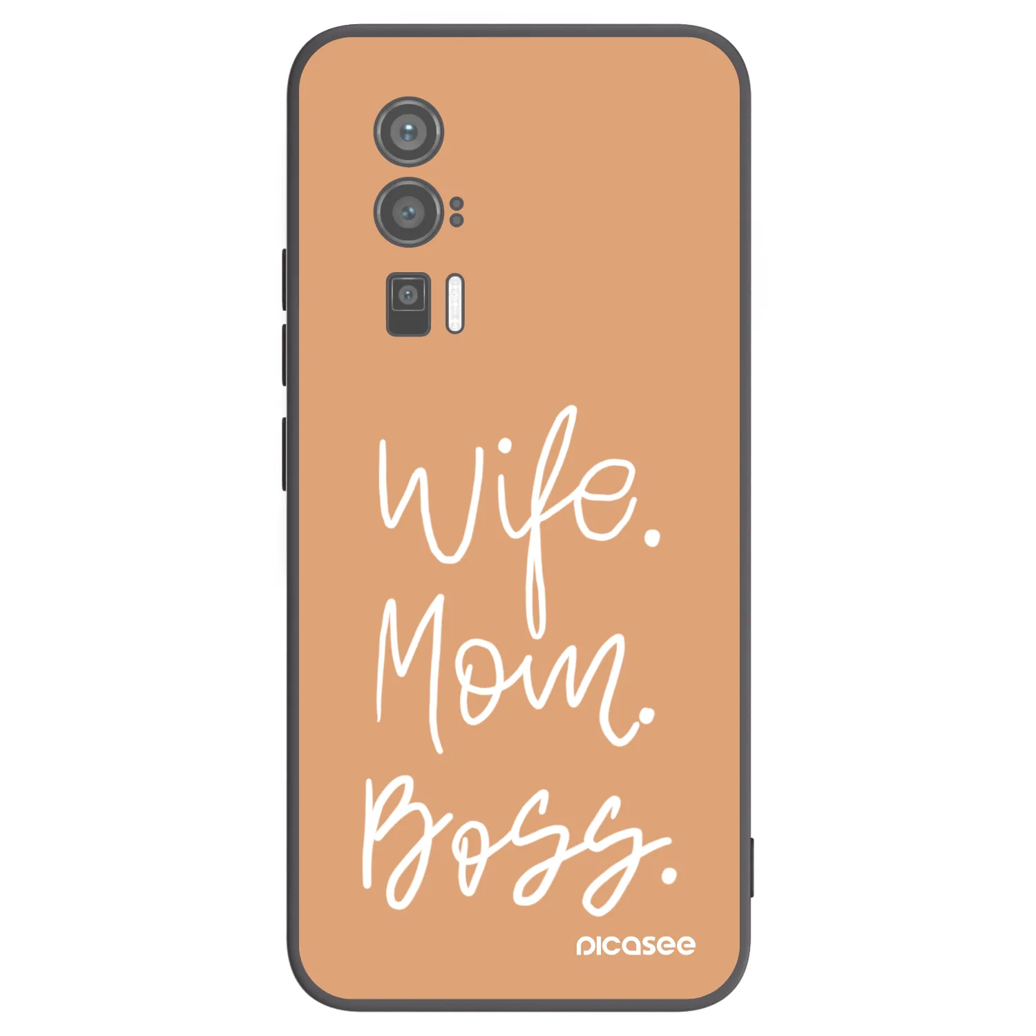 Picasee Xiaomi Poco F5 Pro 5G Hülle - Schwarzes Silikon - Boss Mama