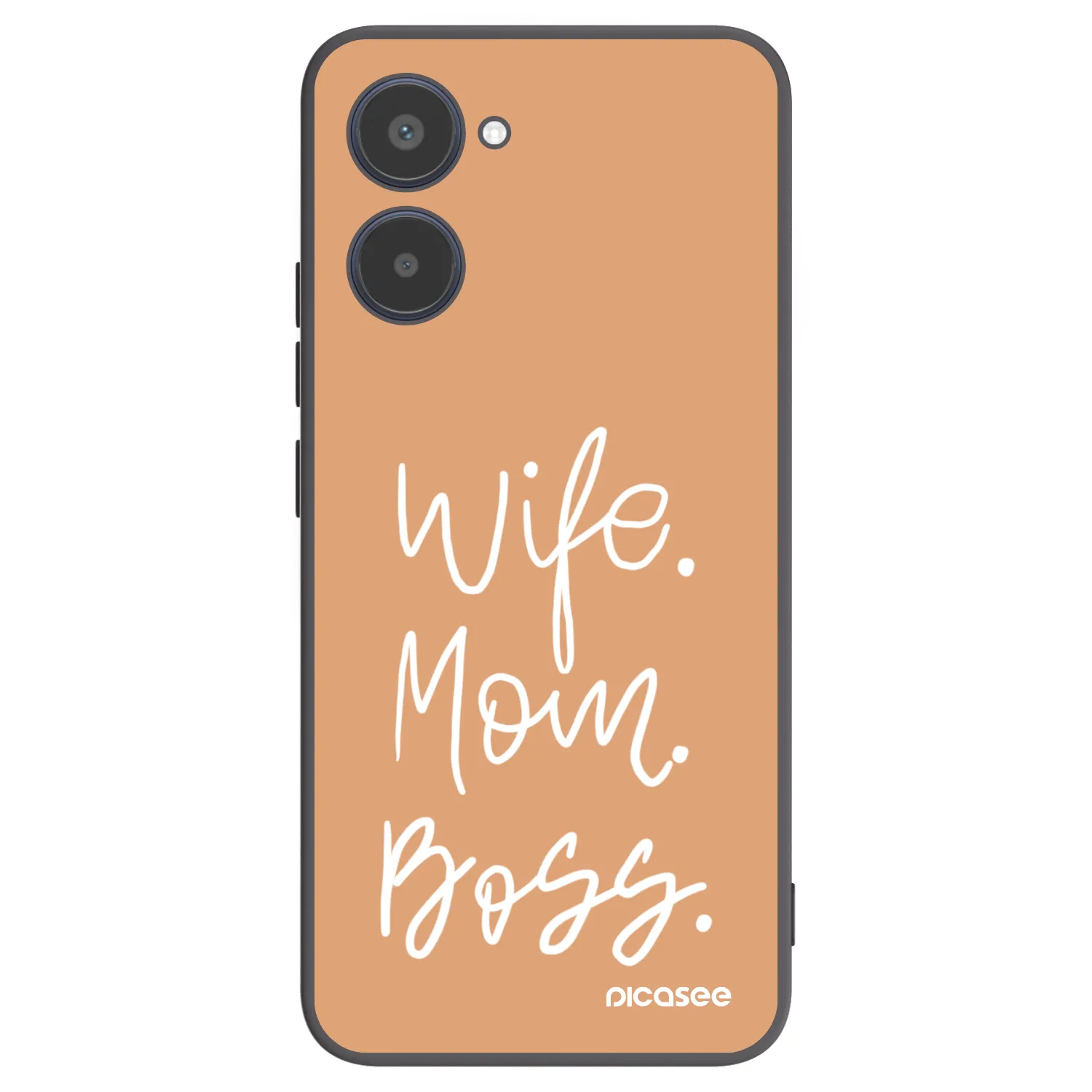 Picasee Realme 10 4G Hülle - Schwarzes Silikon - Boss Mama
