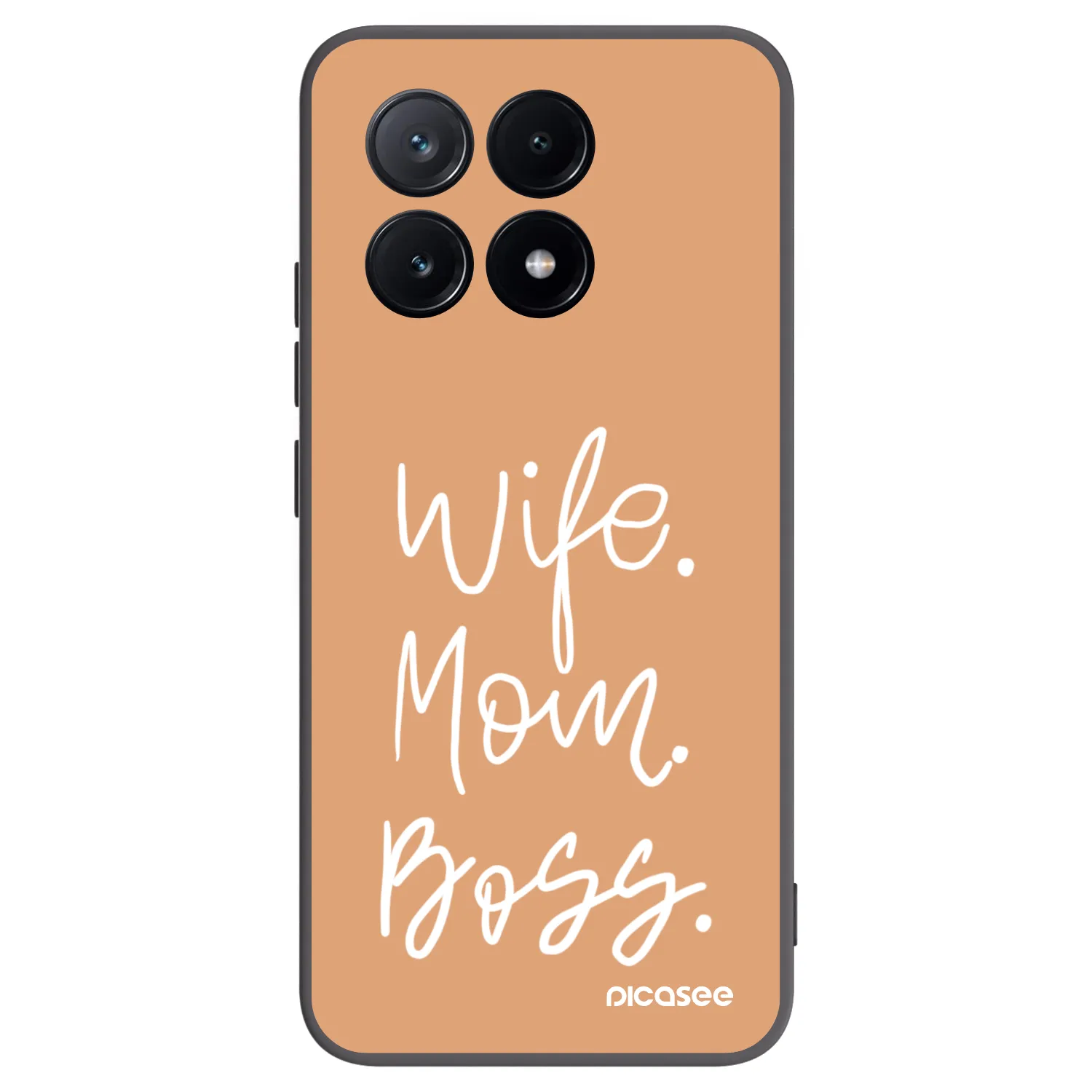 Picasee Xiaomi Poco X6 Pro Hülle - Schwarzes Silikon - Boss Mama