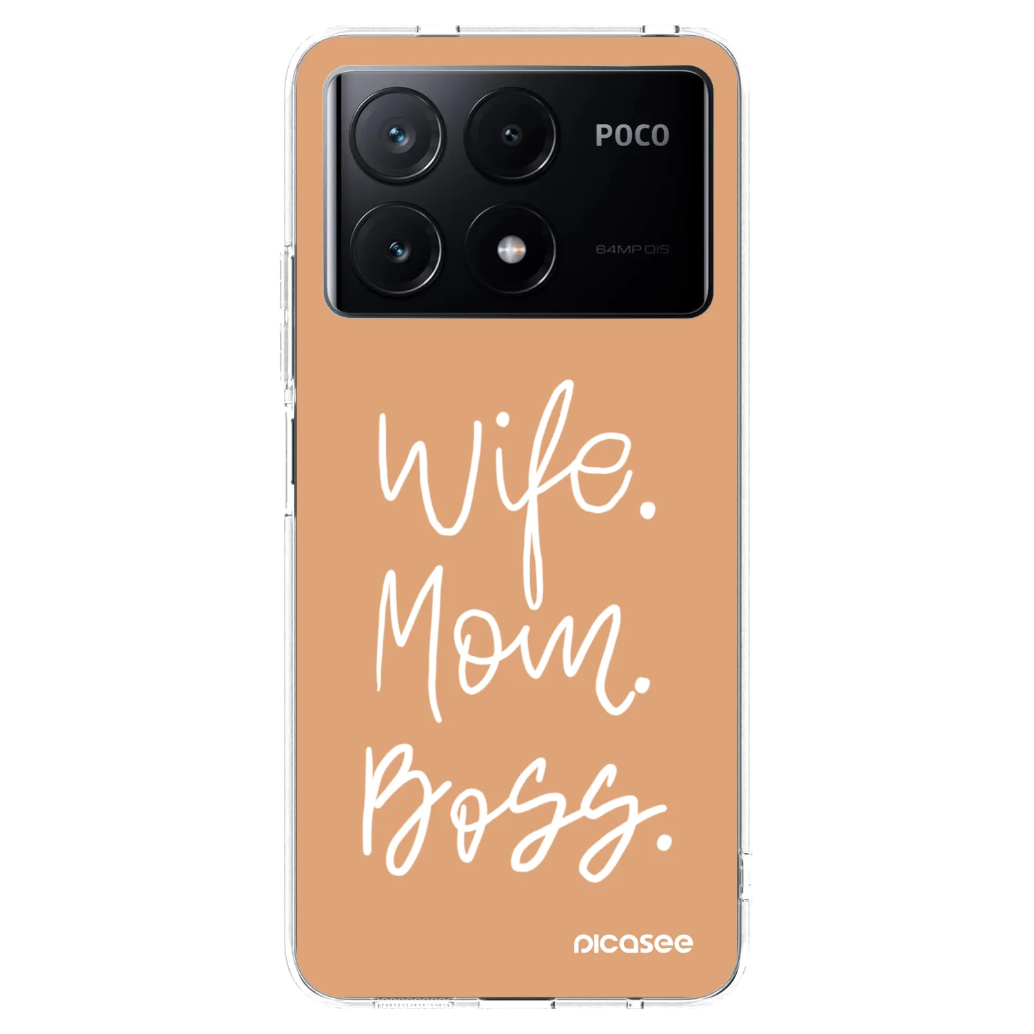 Picasee Xiaomi Poco X6 Pro Hülle - Transparentes Silikon - Boss Mama