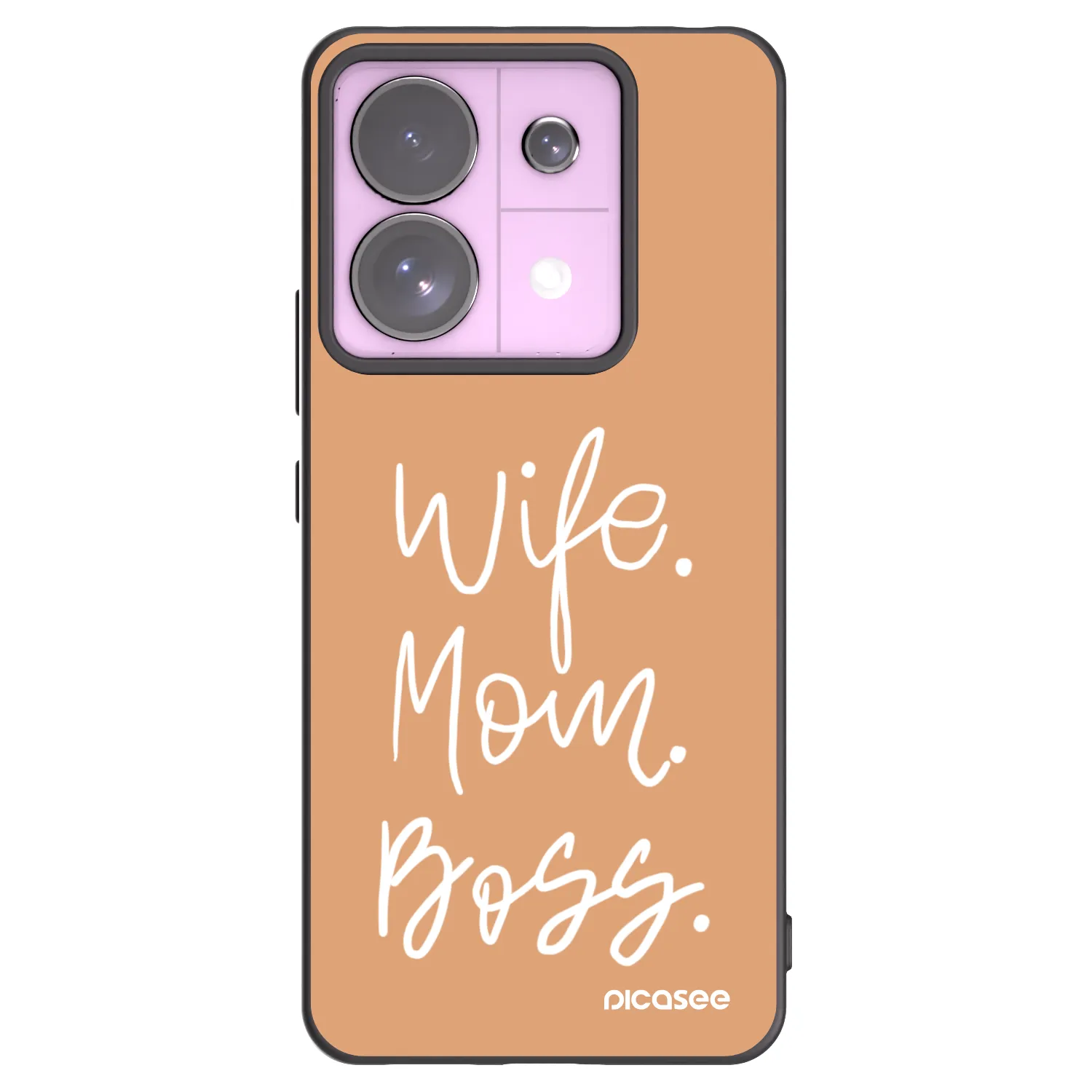 Picasee Xiaomi Redmi Note 13 Pro 5G Hülle - Schwarzes Silikon - Boss Mama