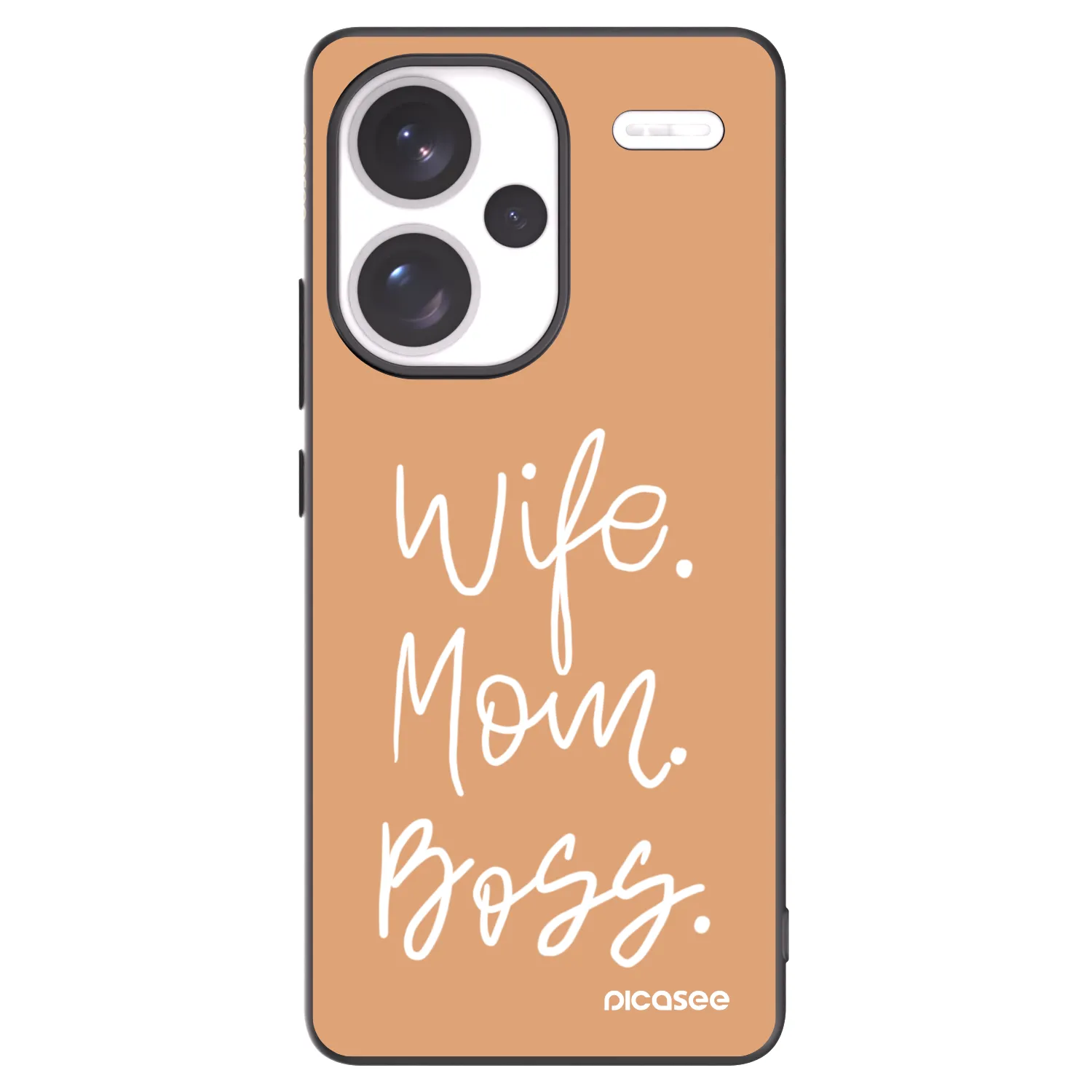 Picasee Xiaomi Redmi Note 13 Pro+ 5G Hülle - Schwarzes Silikon - Boss Mama