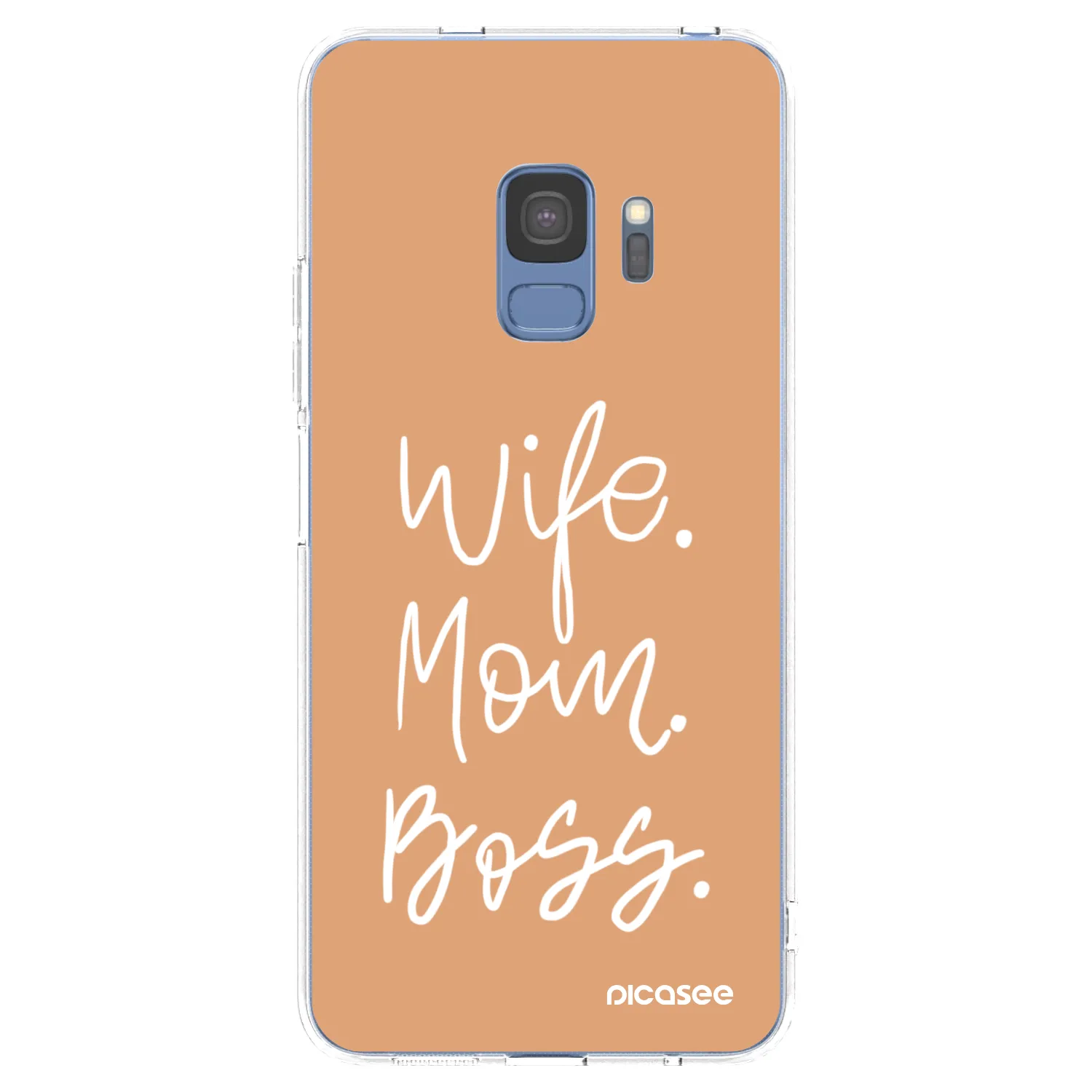 Picasee Samsung Galaxy S9 G960F Hülle - Transparentes Silikon - Boss Mama
