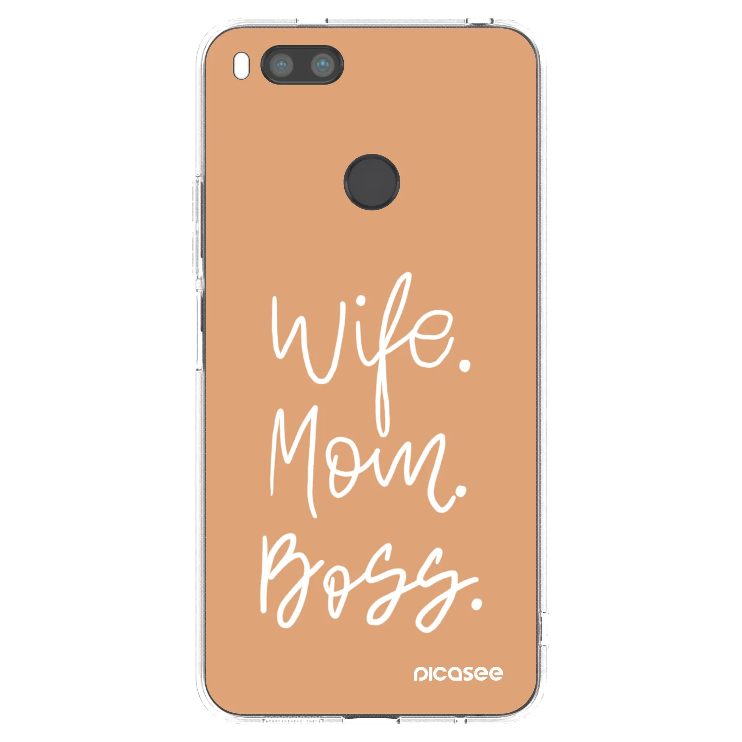 Picasee Xiaomi Mi A1 Global Hülle - Transparentes Silikon - Boss Mama