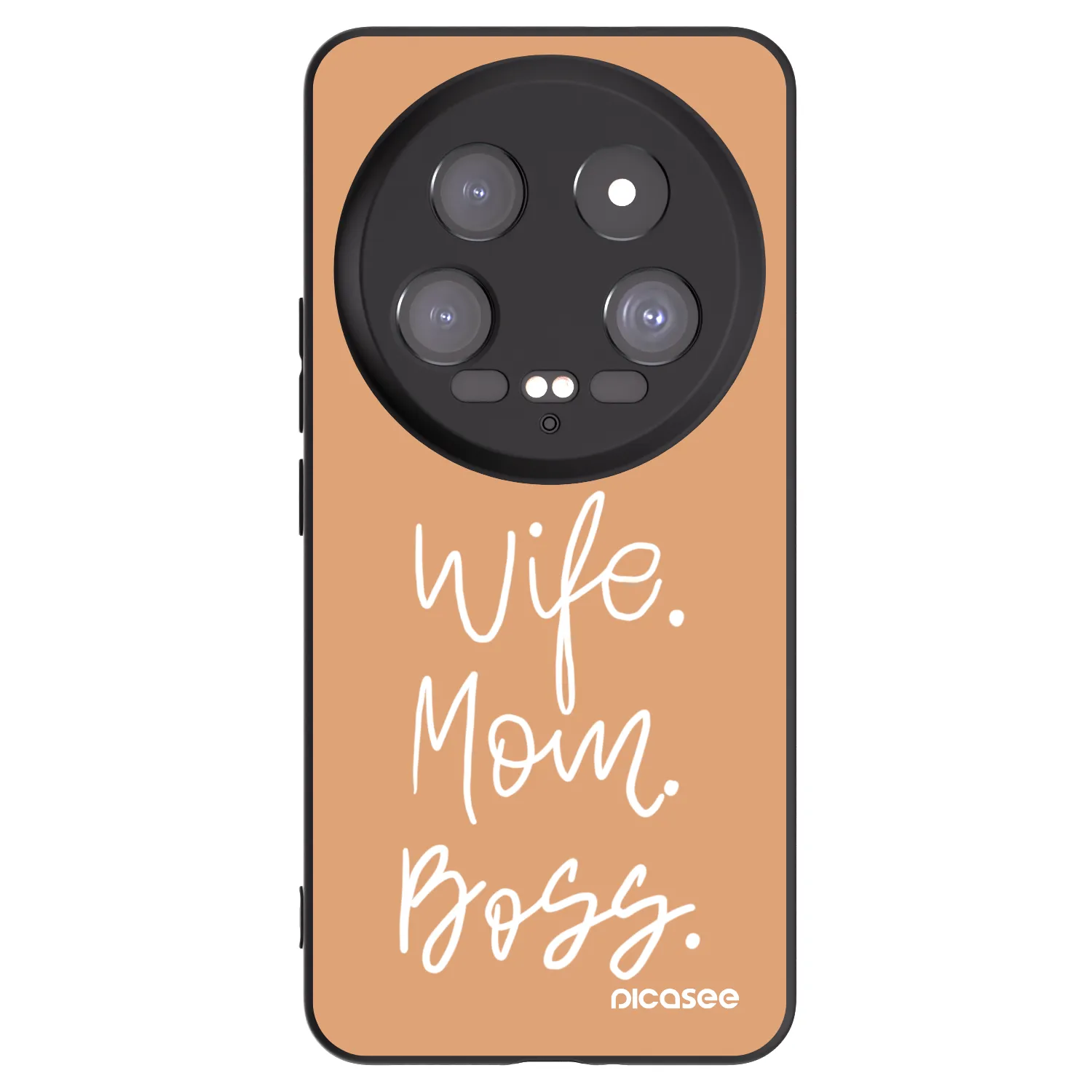 Picasee Xiaomi 14 Ultra Hülle - Schwarzes Silikon - Boss Mama