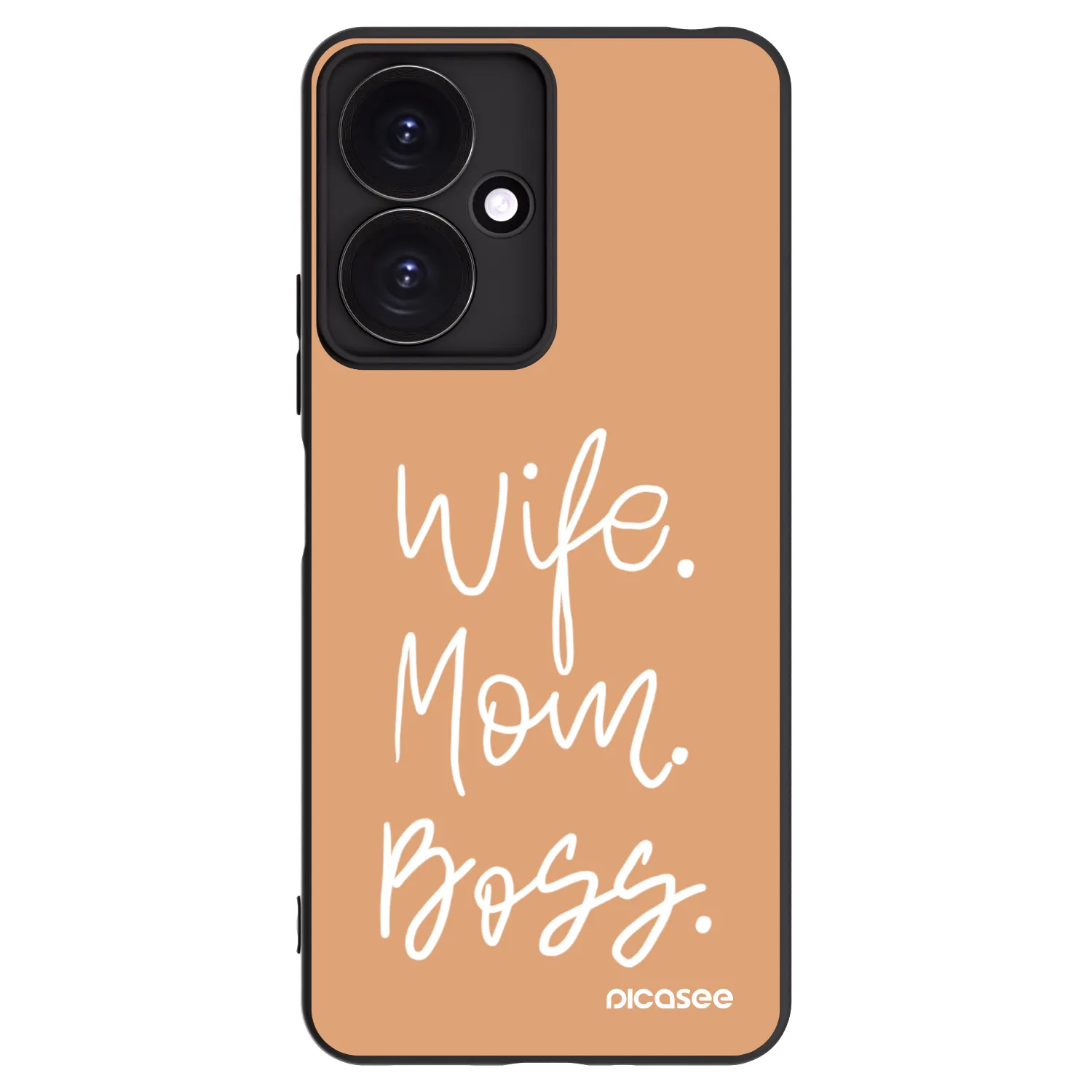 Picasee Xiaomi Redmi 13C 5G Hülle - Schwarzes Silikon - Boss Mama