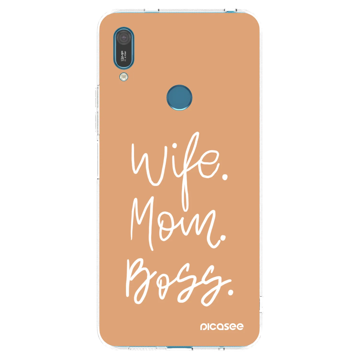 Picasee Huawei Y7 2019 Hülle - Transparentes Silikon - Boss Mama
