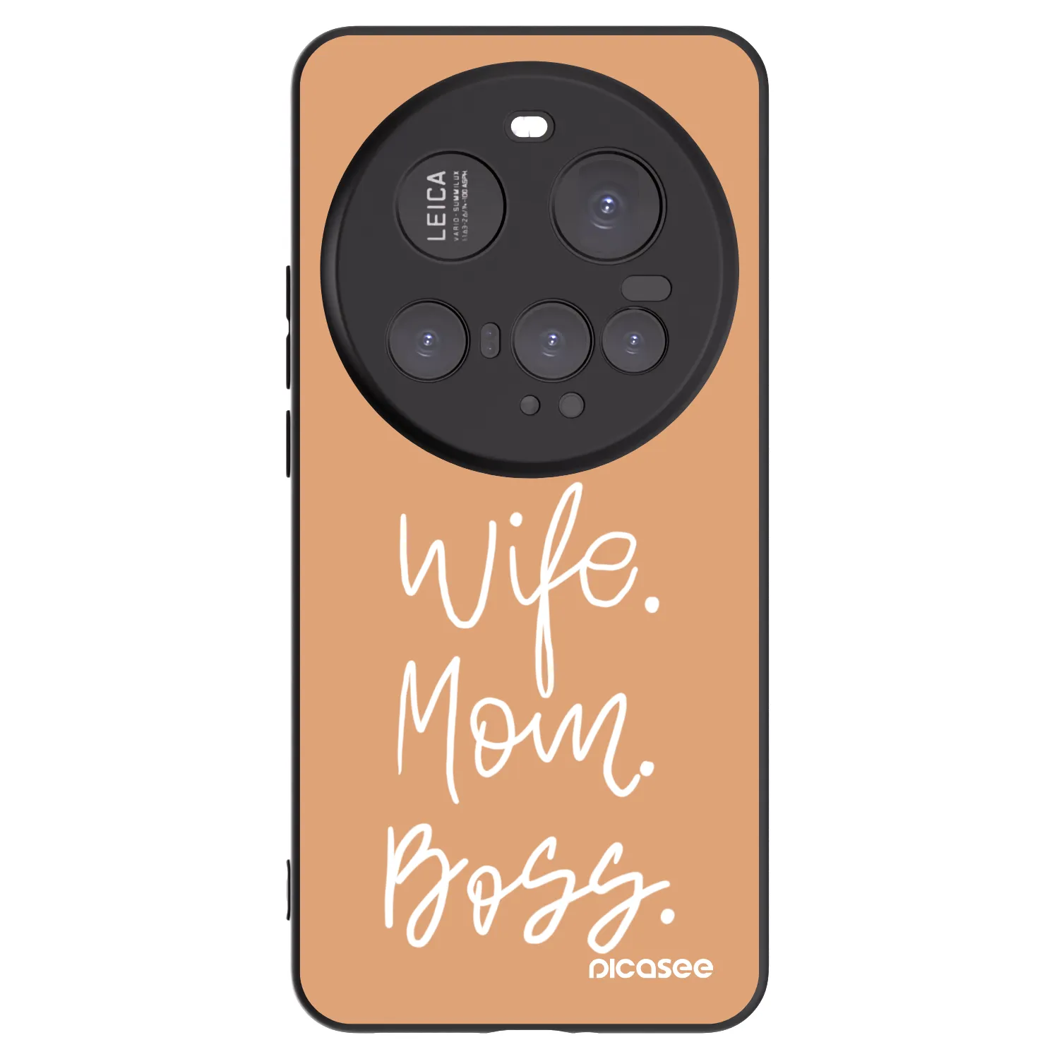 Picasee Xiaomi 15 Ultra Hülle - Schwarzes Silikon - Boss Mama
