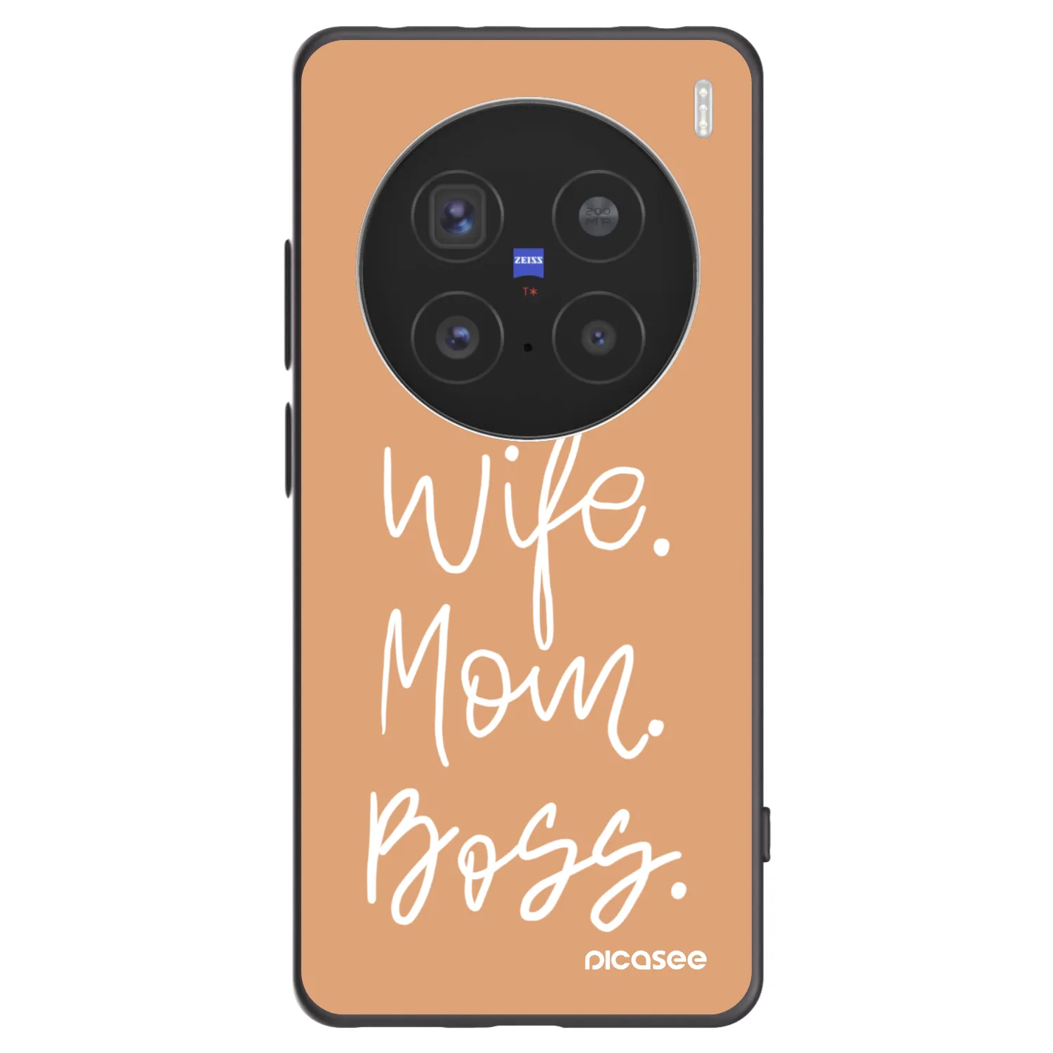 Picasee Vivo X200 Pro Hülle - Schwarzes Silikon - Boss Mama